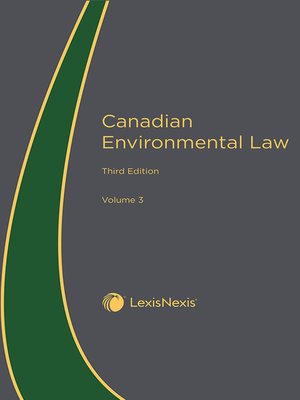 cover image of Canadian Environmental Law